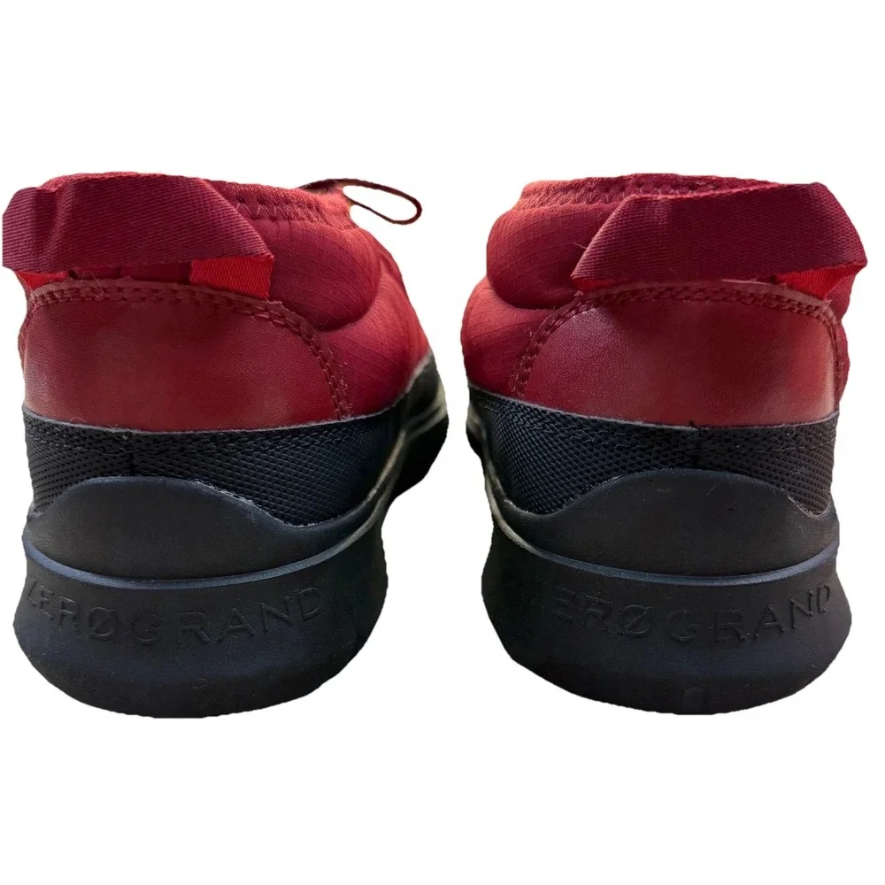 Cole Haan‎ Zerogrand Mens 8M Red Puffer Quilted Lace Up Booties C36255